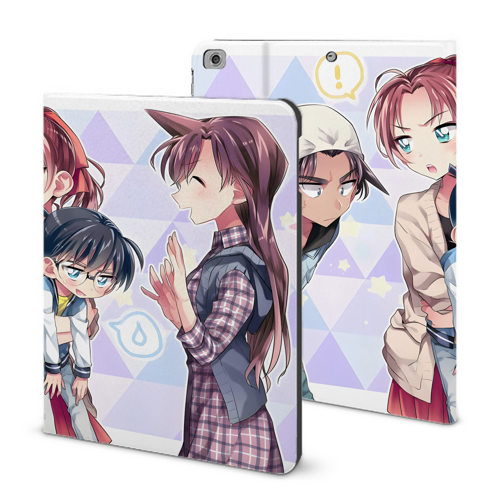 （画像用） 名探偵コナン Detective Conan IPad ケース ブック型 PUレザー TPU 耐衝撃 軽量 薄型 ペン収納なし 全面保護 IPad 各モデル対応
